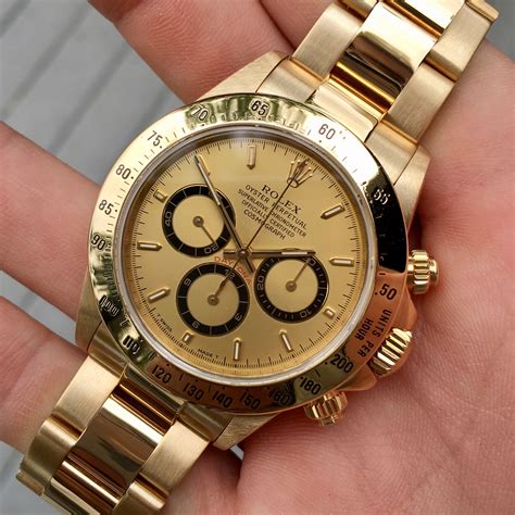 daytona rolex yellow gold|18k gold rolex daytona.